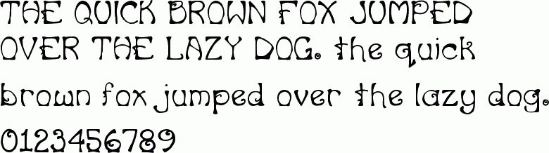 Art nouveau fonts typefaces